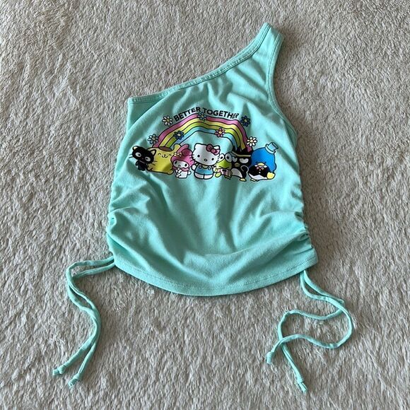 Hello Kitty and friends one shoulder top size medium - Picture 3 of 16